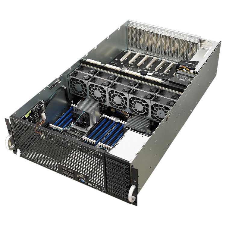ESC8000 G4/10G Asus - Servidor 4U High Density Multi GPU Intel