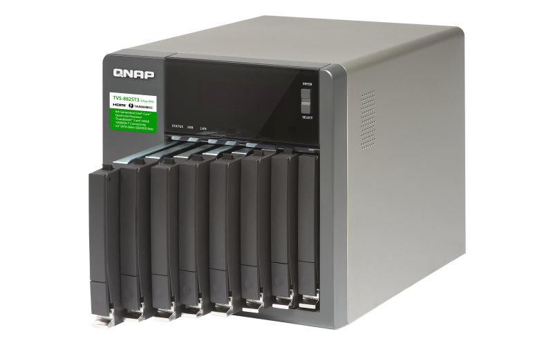 TVS-882ST3 Qnap - Servidor NAS 8 baias Thunderbolt 3