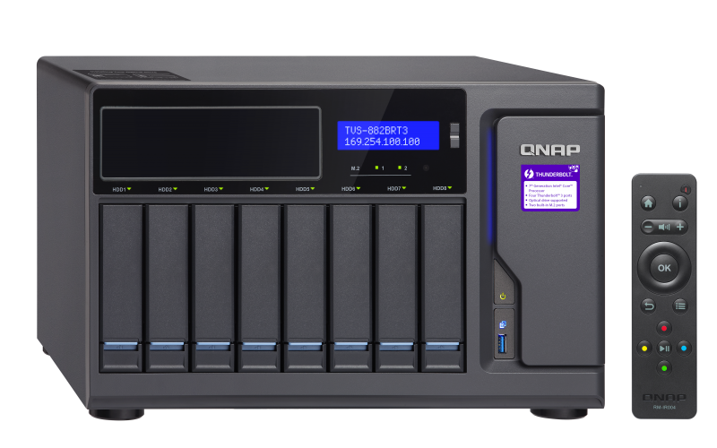 Qnap TVS-882BRT3 80TB - Storage NAS 8 baias