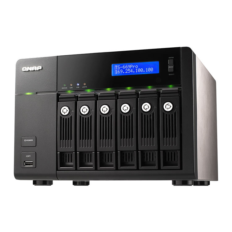 Storage 36TB Qnap, 6-Bay NAS Profissional