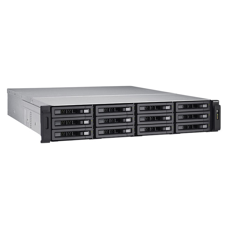 TS-1273AU-RP Qnap - Storage NAS Rackmount 12 baias SATA até 192TB