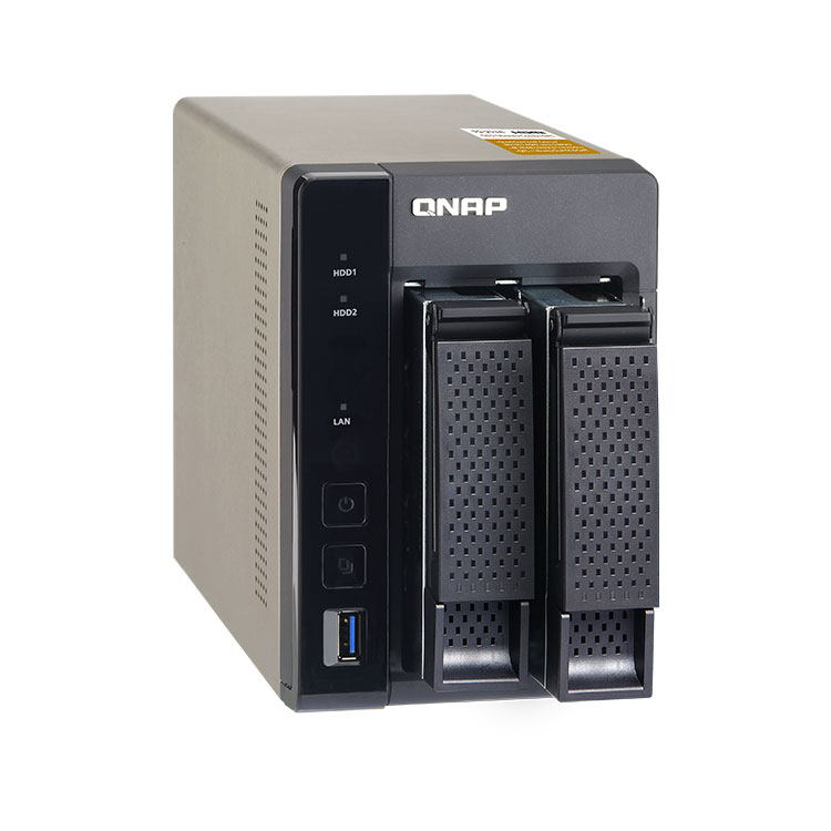 TS-253A 10TB Qnap - Storage NAS 2 baias p/ hard disks SATA