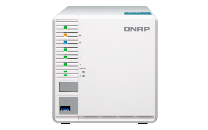 Qnap TS-351 30TB - Storage NAS com 3 baias easy-swappable, RAID 0/1/5