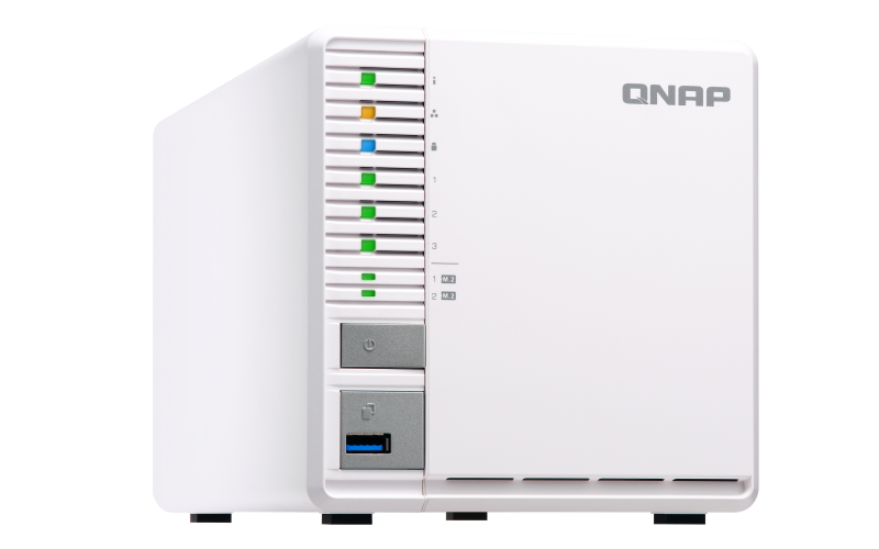 Qnap TS-351 30TB - Storage NAS com 3 baias easy-swappable, RAID 0/1/5