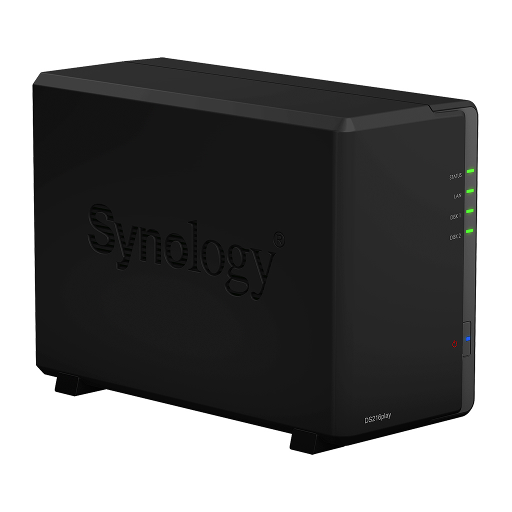DS216play Synology Diskstation - Storage NAS 2 Baias até 12TB