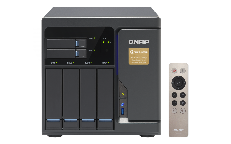 TVS-682T 16TB Qnap - Storage NAS 4 baias SATA com 2 portas 10GbE
