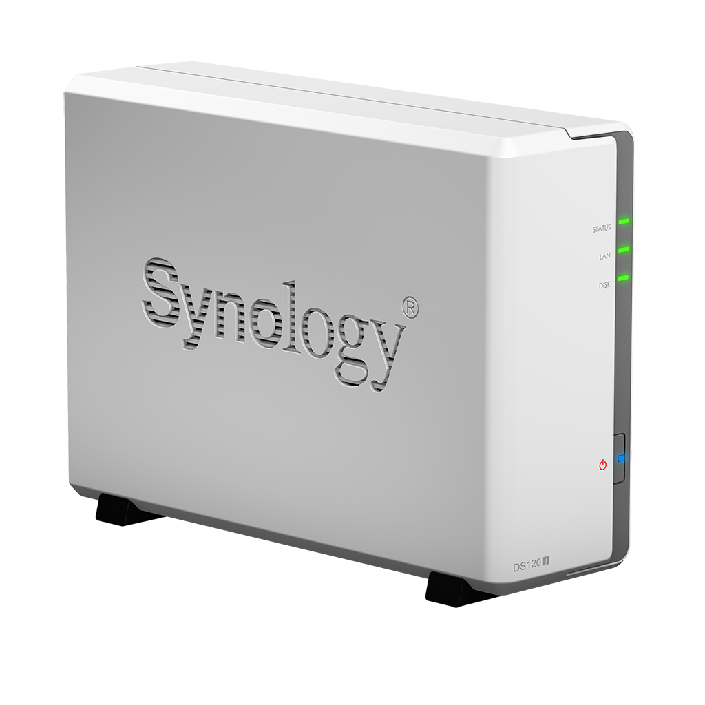 DS120j Synology Diskstation - Storage NAS doméstico 1 Baia até 20TB SATA