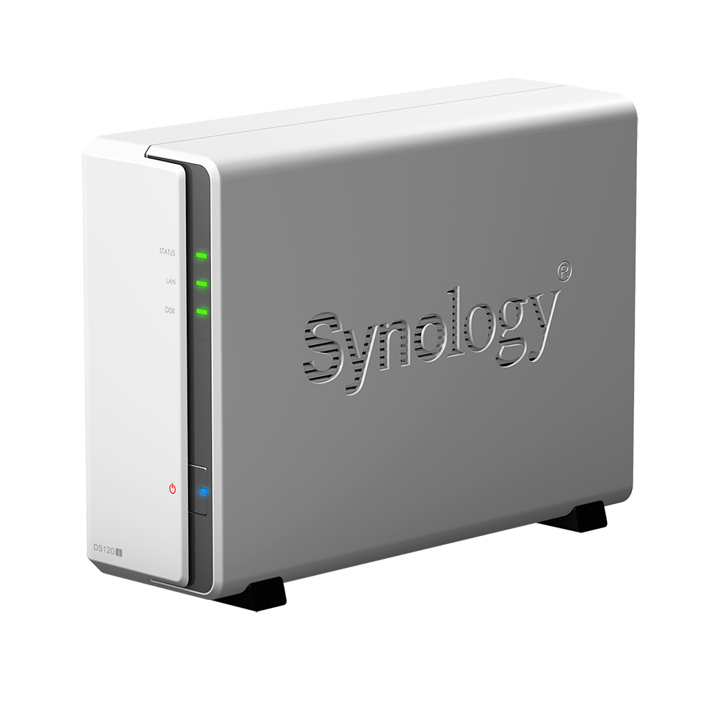 DS120j 4TB Synology Diskstation - Storage NAS doméstico 1 Baia SATA