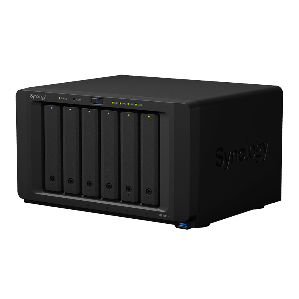 DS1618+ 18TB Synology - Storage NAS 6 baias Diskstation SATA