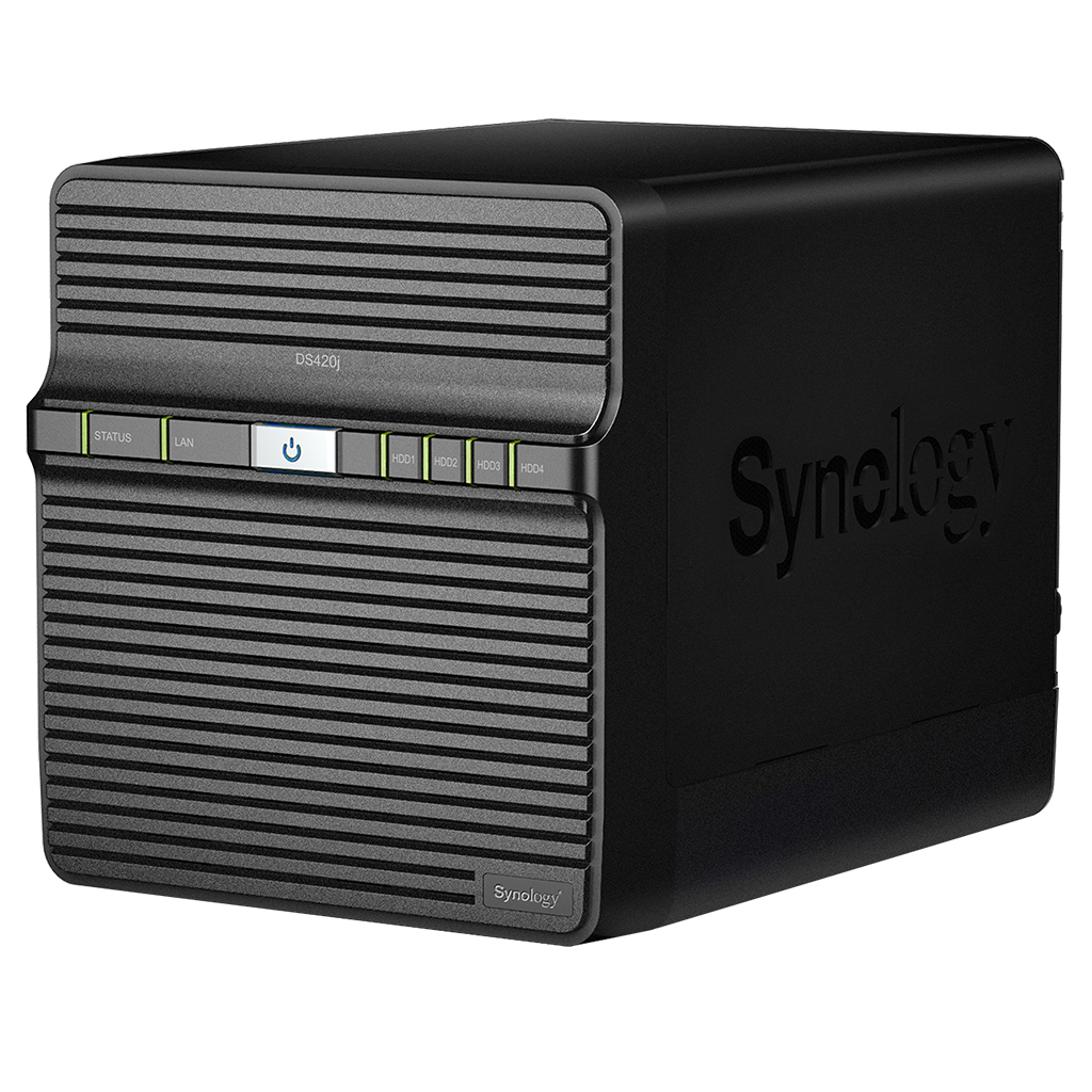 DS420j 16TB Synology Diskstation - Storage NAS 4 Baias SATA