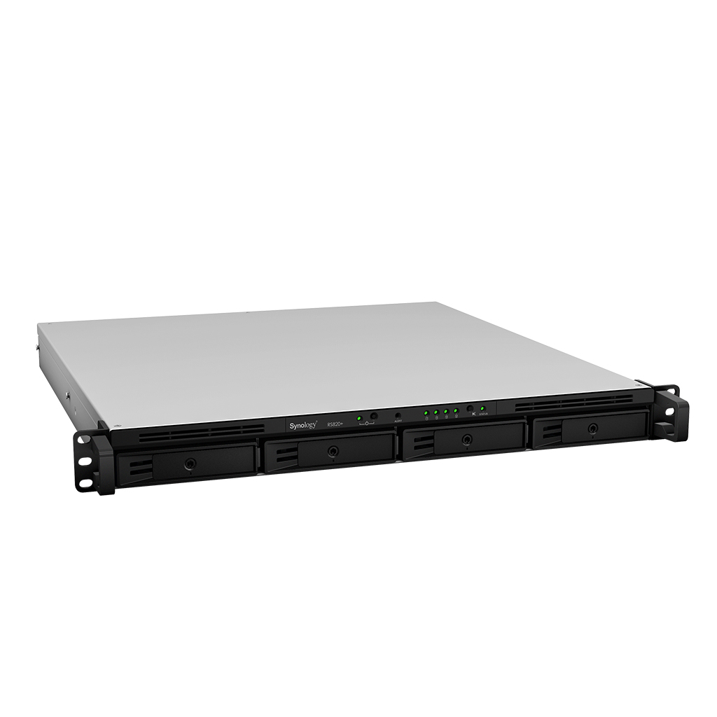 RS820RP+ Synology Rackstation 1U - Storage NAS 4 Bay p/ HDD SATA/SSD
