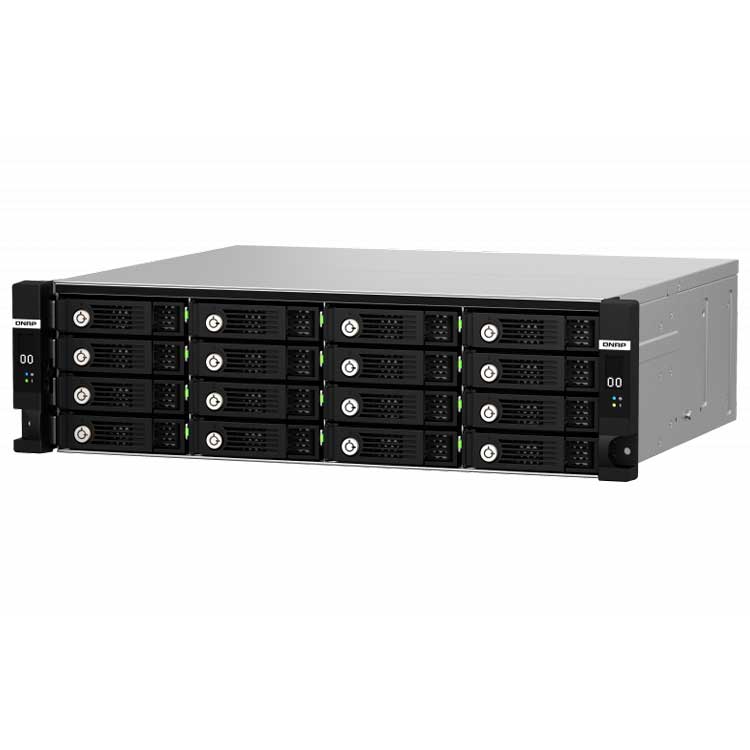 Qnap TVS-EC1680U-SAS-RP - Storage NAS/iSCSI/IP-SAN 16 baias SAS 12Gb/s