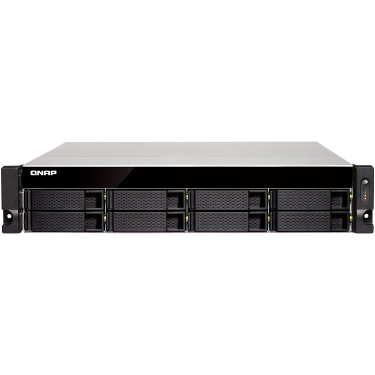 TS-873AeU-RP Qnap - Servidor NAS 8 Baias p/ HDD SATA e SSD