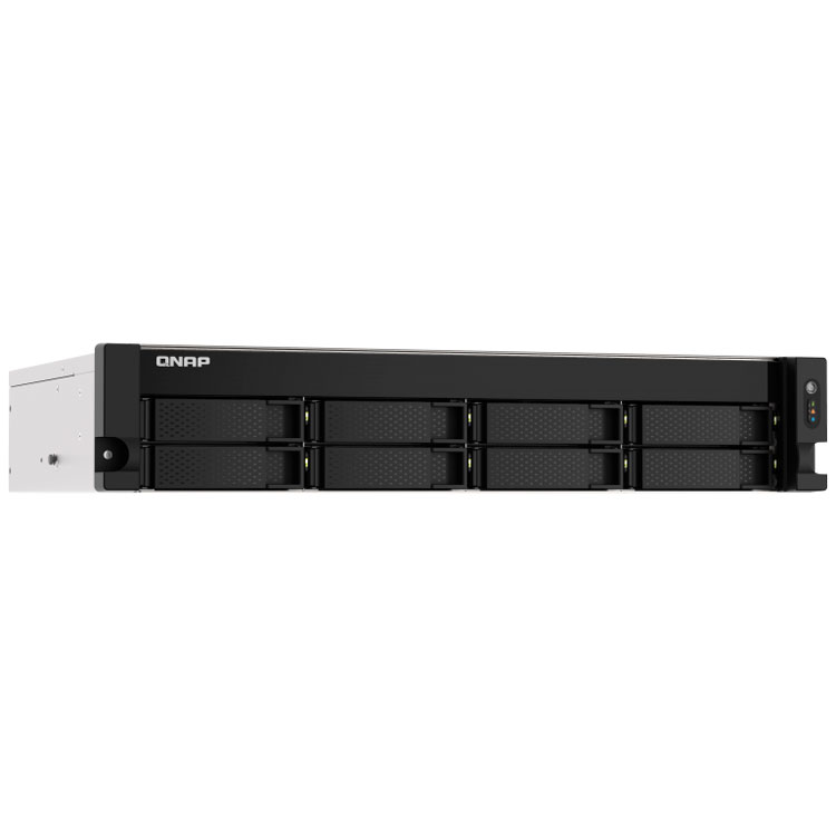 TS-853DU-RP 144TB Qnap - Storage NAS 8 Baias hot swappable e conexão 2,5GbE