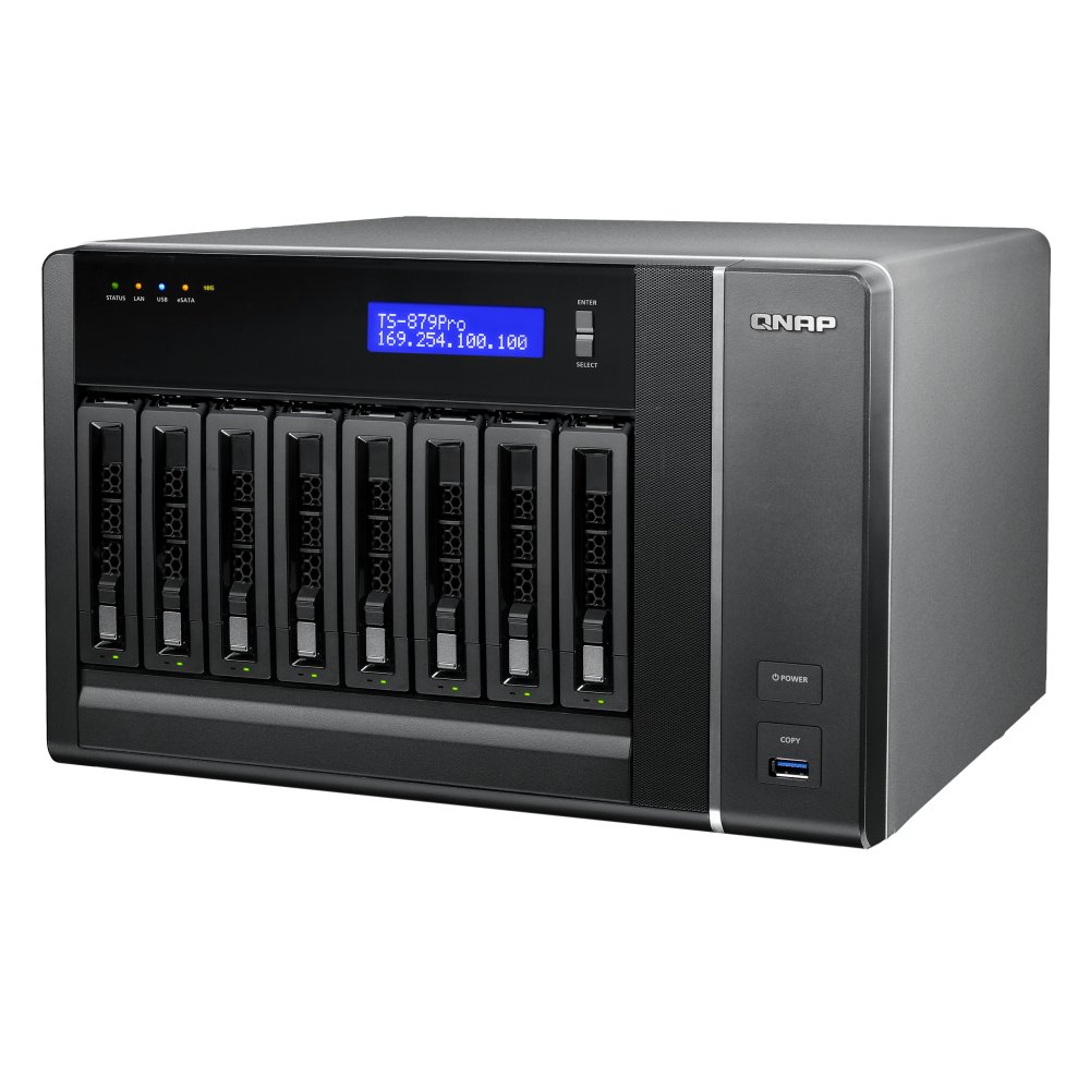 TS-879 PRO Qnap - Storage NAS para 8 Hard Disks até 48TB SATA
