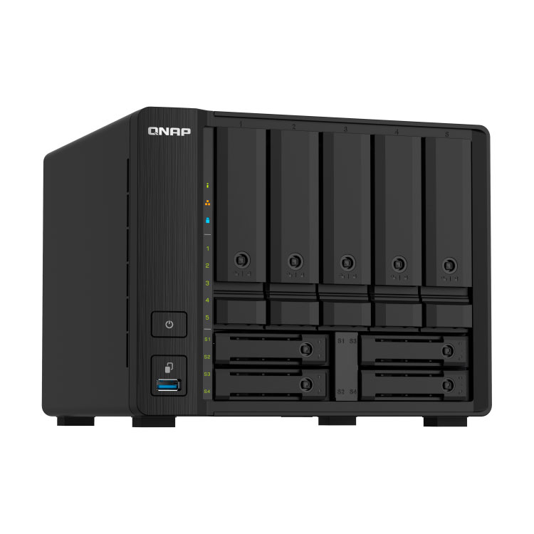 TS-932PX Qnap - Storage NAS 9 baias p/ HDD SSD SATA 5TB