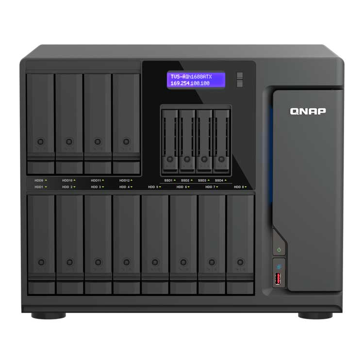 TS-1273U-RP Qnap - Servidor NAS cloud 12 baias SATA/SSD