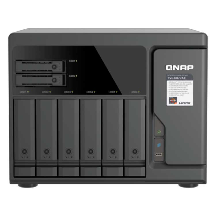 Qnap TS-877XU-RP - Server NAS 2U 8 baias 64TB rackmount SATA/SSD