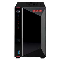 AS5402T Asustor - Storage NAS 2 Bay p/ HDD SATA/NVMe