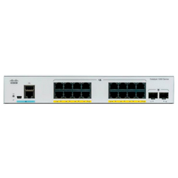 Cisco Catalyst C1000-16FP-2G-L - Switch 16 portas LAN Gigabit RJ45 PoE+ e 2x Uplink 1G SFP 