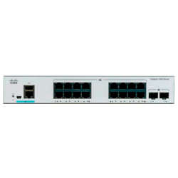 Cisco Catalyst C1000-16T-2G-L - Switch 16 portas LAN Gigabit RJ45 e 2x Uplink SFP 