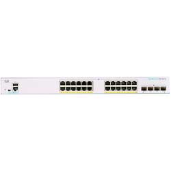 Cisco CBS350-24FP-4G - Switch PoE 24 portas Gigabit Ethernet