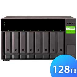 TL-D800C 128TB Qnap - Direct Storage e JBOD p/ 8 discos SATA