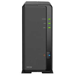 DS124 Synology DiskStation - Storage NAS 1 Bay p/ HDD SATA