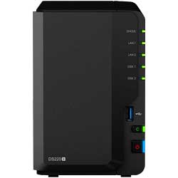 DS220+ Synology DiskStation - Storage NAS 2 Baias p/ HDD SATA