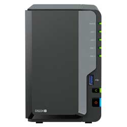 DS224+ Synology DiskStation - Storage NAS 2 Bay p/ HDD SATA