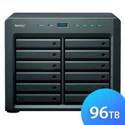 DS3617xsII 96TB Synology Diskstation - Storage NAS 12 Baias SATA