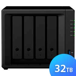 DS420+ 32TB Synology Diskstation - Storage NAS 4 Baias p/ HDD SSD/SATA