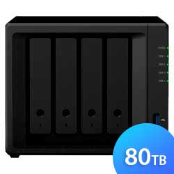 DS920+ 80TB Synology Diskstation - Storage NAS SSD/SATA