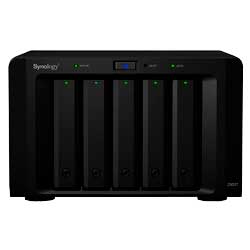 Unidade de expansão Synology com 5 baias hot-swappable para HDDs ou SSDs SATA (Sem HDDs)