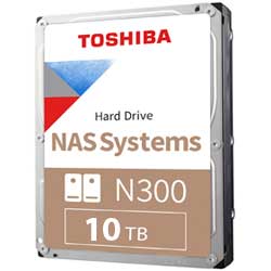 HD Interno NAS 10TB Toshiba N300 - HDWG11AXZSTA 7200 RPM SATA