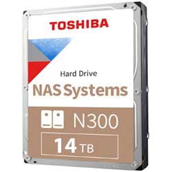 HD Interno NAS 14TB Toshiba N300 - HDWG31EXZSTA 7200 RPM SATA