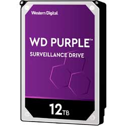WD121PURZ WD - HD 12TB SATA 7.200 RPM Purple p/ sistemas CFTV, NVR e DVR