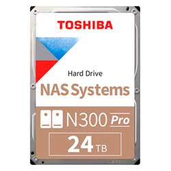 HDWG82EXZSTB 24TB Toshiba - N300 Pro HD Interno NAS 7200 RPM SATA