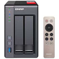 TS-251+ Qnap - Storage NAS para 2 Discos SSD SATA