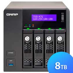 TVS-471 8TB Qnap - NAS RAID 5 p/ 4 HDD/SSD SATA