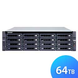 TS-1683XU-RP 64TB Qnap - NAS Storage 16 baias para discos SSD SATA