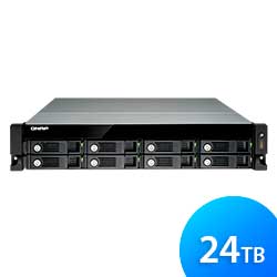 NAS Storage 8 baias TVS-871U-RP 24TB