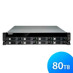 NAS Storage 8 baias TVS-871U-RP 80TB