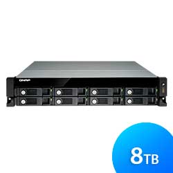 TVS-871U-RP 8TB Qnap - NAS storage rackmount para 8 discos SATA