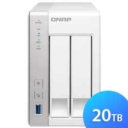 TS-251 20TB Qnap - Personal NAS SATA com HDMI e DLNA