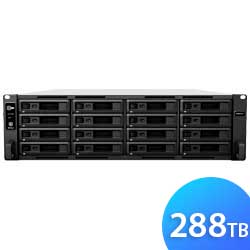 RS4021xs+ 288TB RackStation Synology - Storage NAS 16 Baias SATA/SSD