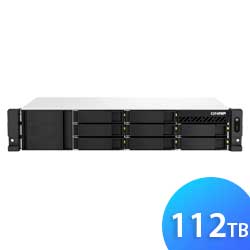 TS-873AeU 112TB Qnap - Servidor NAS 8 Baias p/ HDD SATA e SSD