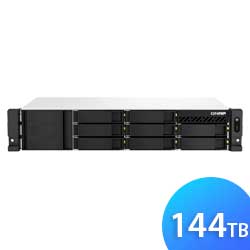 TS-873AeU 144TB Qnap - Servidor NAS 8 Baias p/ HDD SATA e SSD