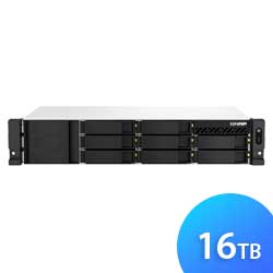 TS-873AeU 16TB Qnap - Servidor NAS 8 Baias p/ HDD SATA e SSD