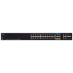 Cisco SG350X-24PD - Switch Gerenciável 24 portas LAN 20x 1G e 4x 2,5G PoE